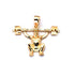 10K Yellow Gold 2.10 Grams Fashion Cross Pendant - Jawa Jewelers