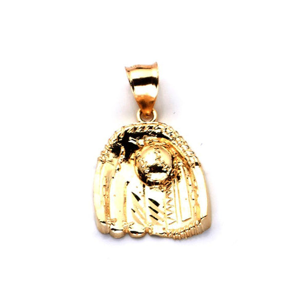 10K Yellow Gold Fashion Crumb Pendant 2.40 Grams - Jawa Jewelers