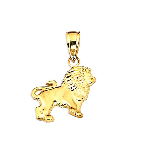 10K Yellow Gold  1.00 Grams Lion Charm Pendent - Jawa Jewelers