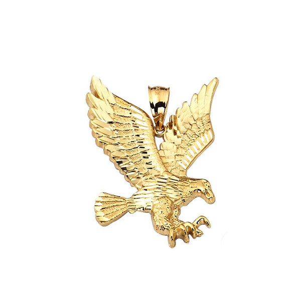 10K Yellow Gold  3.60 Grams Golden Eagle Fashion Pendent - Jawa Jewelers