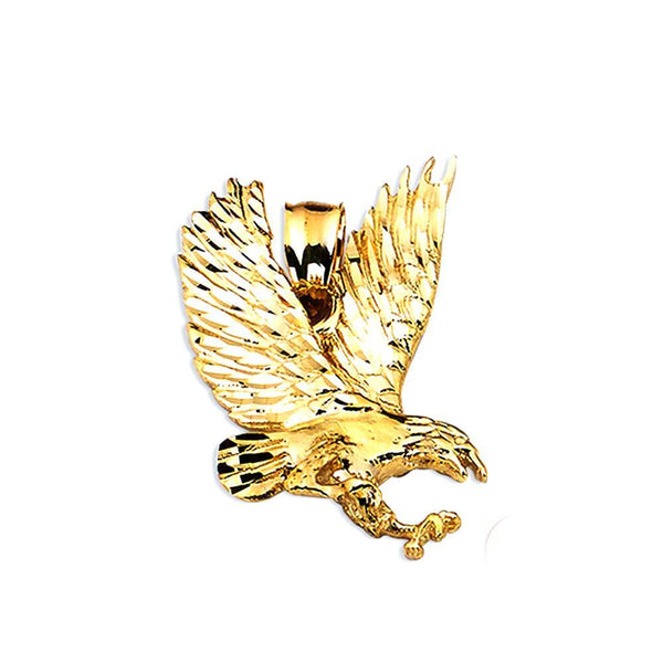 10K Yellow Gold  5.40 Grams Golden Eagle Fashion Pendent - Jawa Jewelers