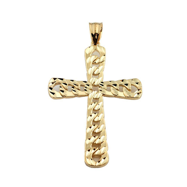 10K Yellow Gold 3.70 Grams Fashion Cross Pendent - Jawa Jewelers