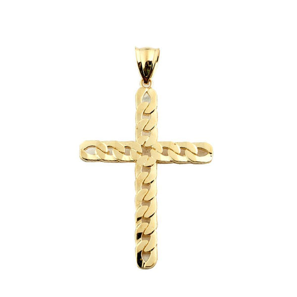 10K Yellow Gold 3.10 Grams Fashion Cross Pendent - Jawa Jewelers