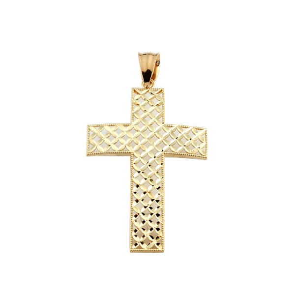 10K Yellow Gold 2.10 Grams Fashion Cross Pendent - Jawa Jewelers