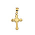 10K Yellow Gold 0.30 Grams Fashion Cross Pendent - Jawa Jewelers