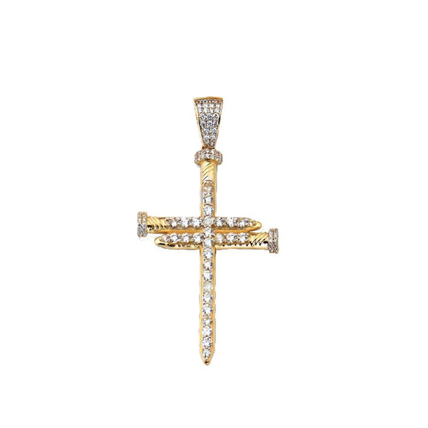 10K Yellow Gold 5.50 Grams Cross Fashion Pendent - Jawa Jewelers
