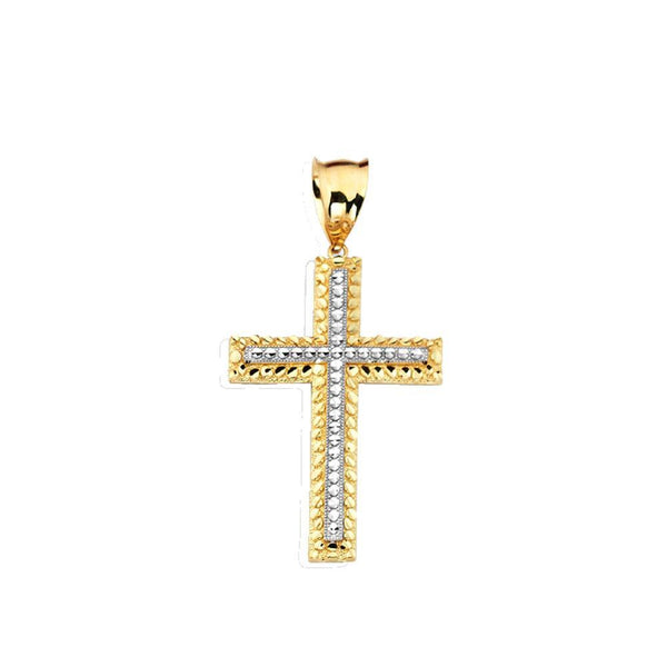 10K Yellow Gold 4.20 Grams Fashion Gold Cross Pendent - Jawa Jewelers