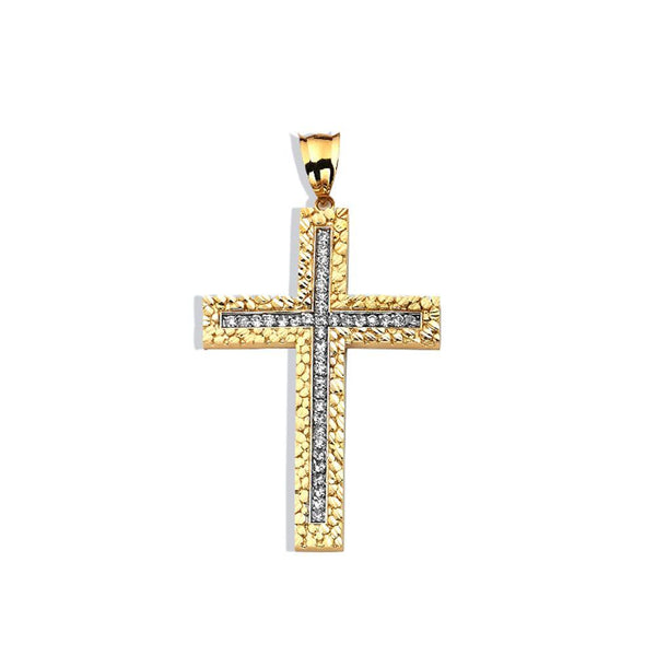10K Yellow Gold 12.00 Grams Fashion Cross Pendent - Jawa Jewelers