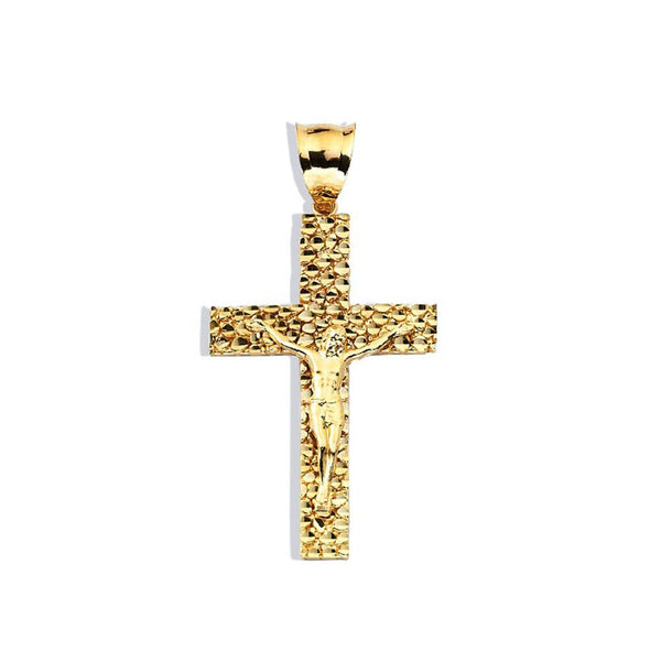 10K Yellow Gold 5.30 Grams Fashion Cross Chopard Pendent - Jawa Jewelers