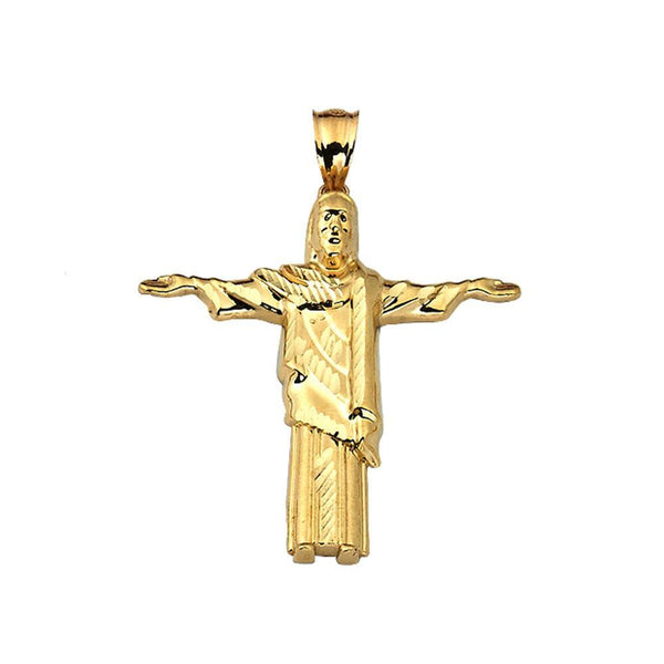 10K Yellow Gold 3.30 Grams Christ The Redeemer Fashion Pendent - Jawa Jewelers