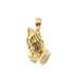 10K Yellow Gold 4.30 Grams Fashion Praying Hands Pendant - Jawa Jewelers