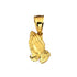 10K Yellow Gold 0.20 Grams Fashion Praying Hands Pendant - Jawa Jewelers