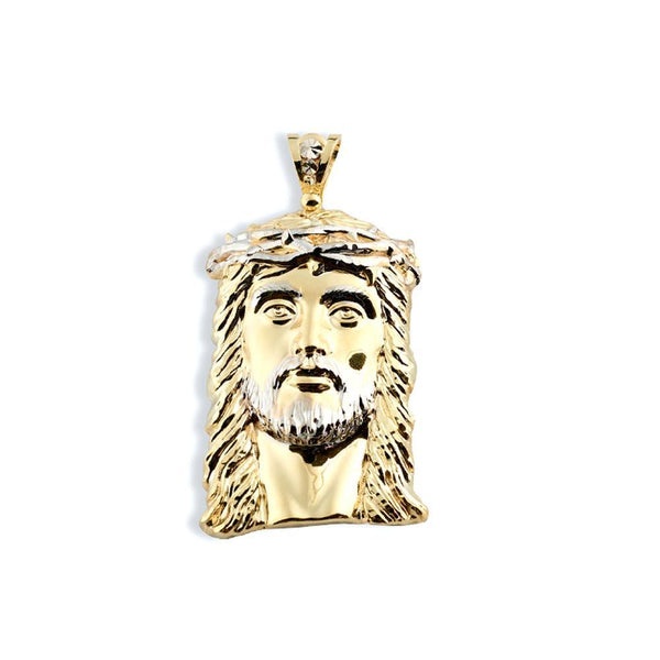 10K Yellow Gold 25.70 Grams Fashion Jesus Face Pendant - Jawa Jewelers