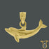 Womens 10kt Yellow Gold Animal Dolphin Fashion Charm Pendant, Pendants, Silverine, Jawa Jewelers