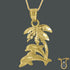 10kt Yellow Gold Tree Hawaiian Palm Animal Fashion Pendant, Pendants, Silverine, Jawa Jewelers