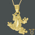 10kt Yellow Gold Frog Animal Fashion Charm Pendant, Pendants, Silverine, Jawa Jewelers