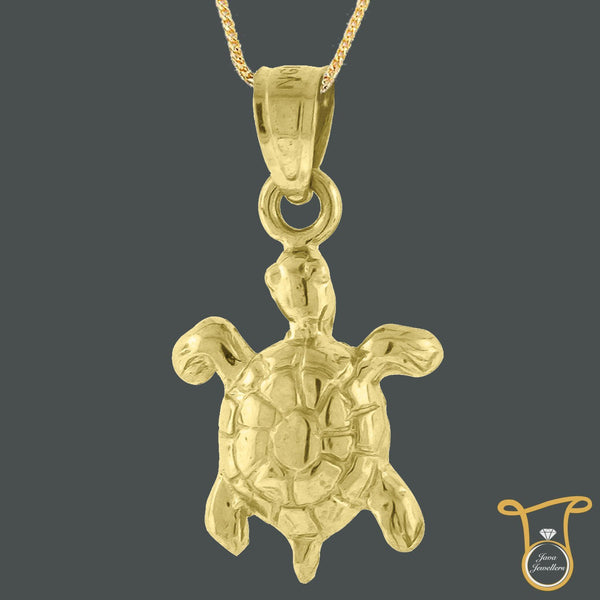 10kt Yellow Gold Turtle Animal Fashion Charm Pendant, Pendants, Silverine, Jawa Jewelers