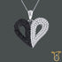New Fashion Sterling Silver Round Cubic Zirconia CZ  Womens Heart Pendant, Pendants, Silverine, Jawa Jewelers
