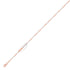 925 Sterling Silver 2mm Rhodium & Rose Plated Pendant Bracelet  10" Unisex - Gold Americas
