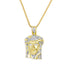 10KT Yellow Gold 0.25ctw Diamond Jesus Pendant - Jawa Jewelers