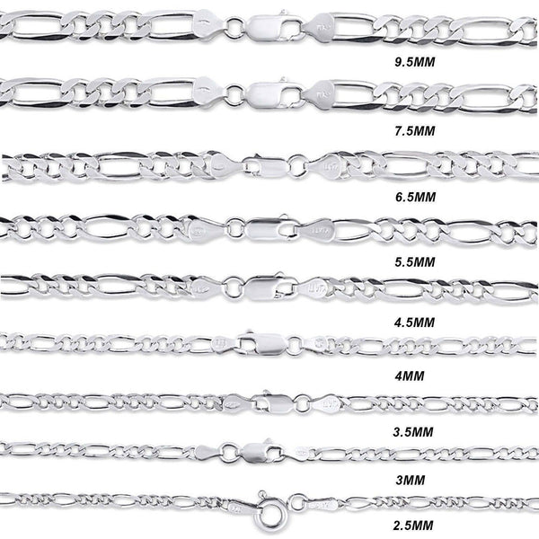 Silver Figaro Link Chain 